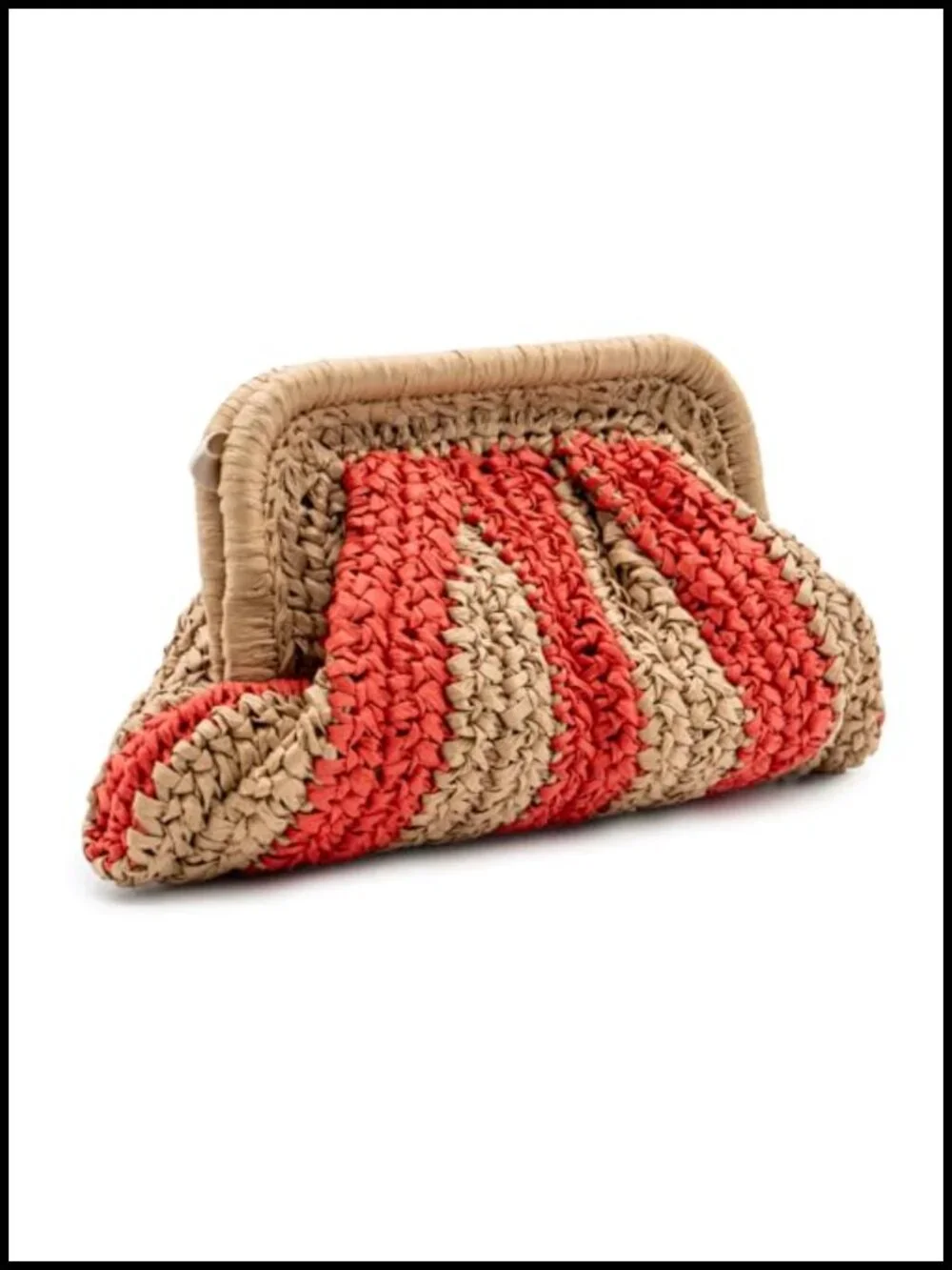 Straw Woven Clutch Purse Crossbody Bag Pouch Beach Handbag